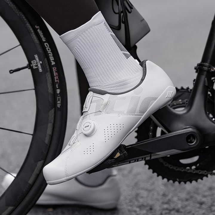 サイクリングシューズ ビンディングシューズ ロードバイク 自転車 メンズ レディーズ WS23041 42(ホワイト, 26.0 cm) サイクリングシューズ ビンディングシューズ ロードバイク 自転車 メンズ レディーズ WS23041 42(ホワイト, 26.0 cm)