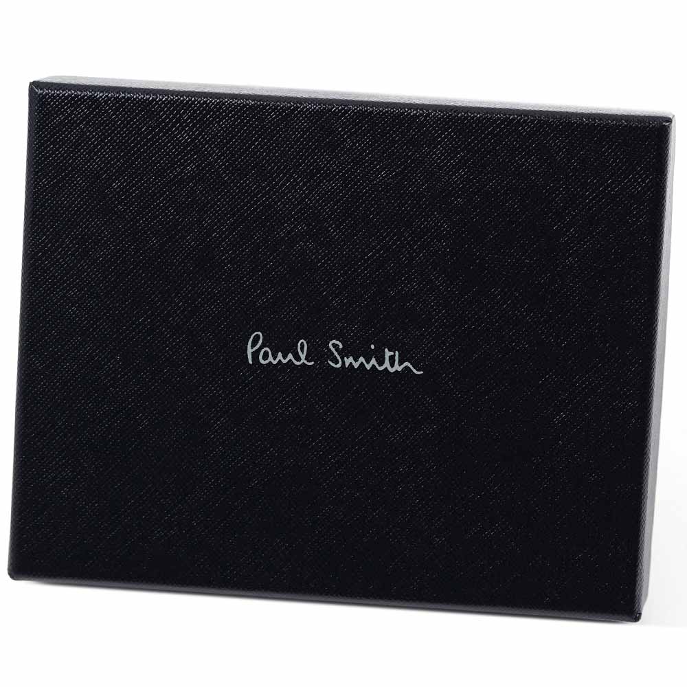ポールスミス 財布 小銭入れ付 二つ折り財布 ブラック ミントグリーン PAUL SMITH M1A-4833-MSTRGS-79