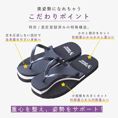 Qoo10] じぶんdeエステ 【正規代理店】 ダイエットサンダル ラク