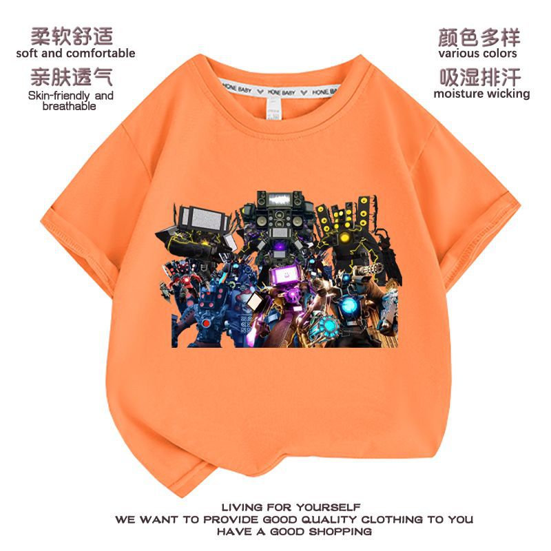 テレビ人 子供服 半袖tシャツ タイタン モニター人 オーディオ人 トイレ人 純綿 洋服 トップス 男の子 女の子 ファッション テレビ人 子供服 半袖tシャツ タイタン モニター人 オーディオ人 トイレ人 純綿 洋服 トップス 男の子 女の子 ファッション