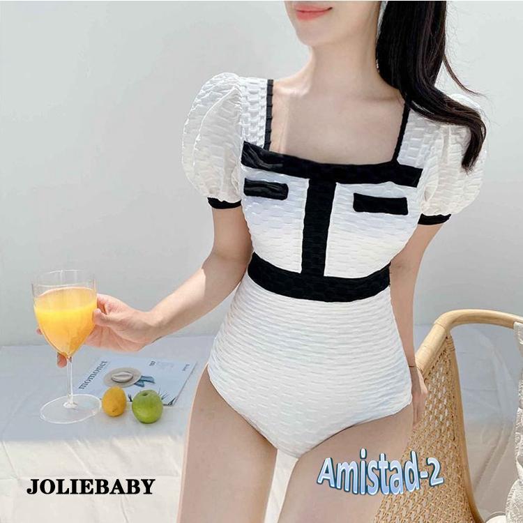 水着 ビキニ スイムウェア ワンピース セパレート 半袖 切り替えデザイン セット 上下セット 2点セット ツーピース かわいい 大人可愛い きれいめ