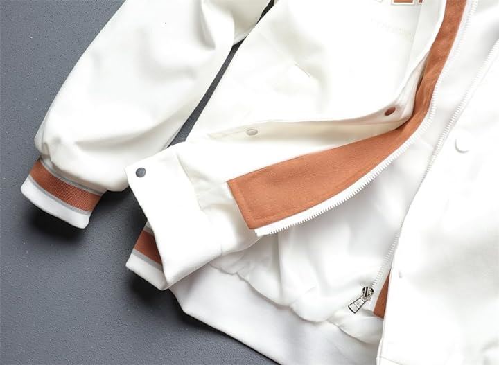 フード付き ジャンパー ストリート系 重ね着風 おしゃれアウター メンズ カッコイイ ジャケット ブラック(アイボリーブラック, XL) フード付き ジャンパー ストリート系 重ね着風 おしゃれアウター メンズ カッコイイ ジャケット ブラック(アイボリーブラック, XL)