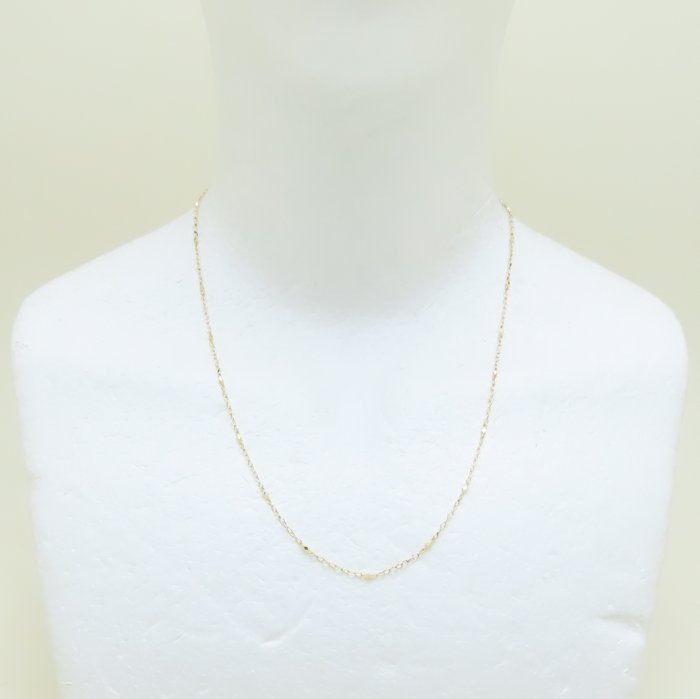 チェーン ネックレス 50cm 3.7グラム K18YG イエローゴールド/76161【中古】 チェーン ネックレス 50cm 3.7グラム K18YG イエローゴールド/76161【中古】