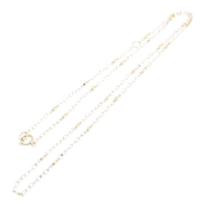 チェーン ネックレス 50cm 3.7グラム K18YG イエローゴールド/76161【中古】 チェーン ネックレス 50cm 3.7グラム K18YG イエローゴールド/76161【中古】
