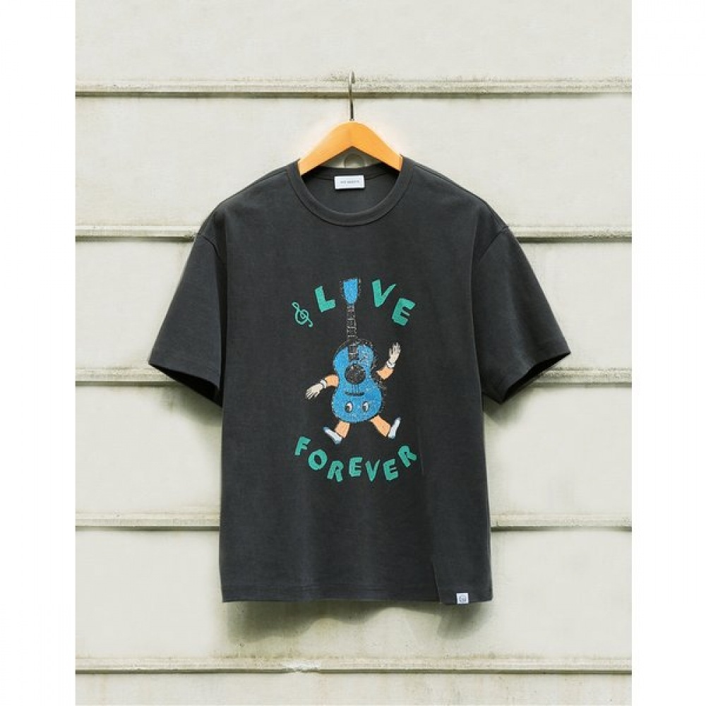 [25SS] [HIS] [バスキング] ビンテージグラフィック T シャツ HZTS5E803CG