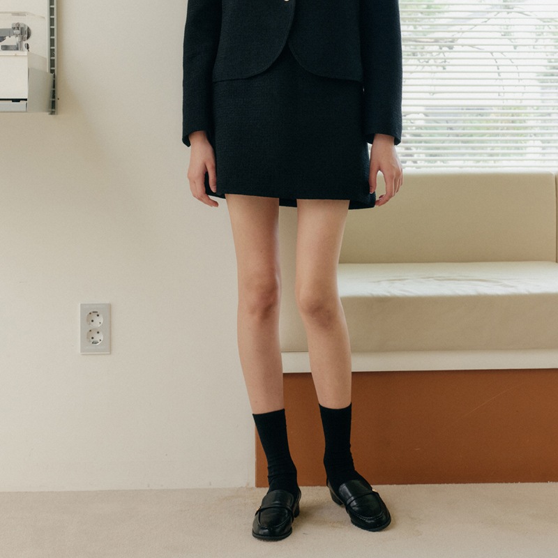 ラウンドツイードスカート [2カラー]