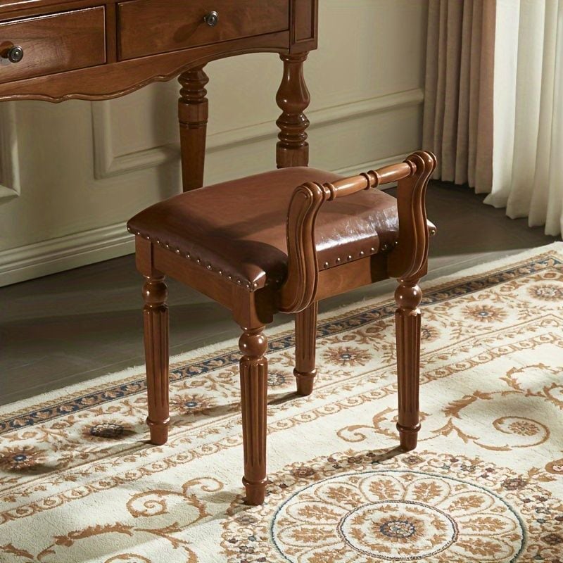 ドレッサー チェア ラグジュアリー レザー 調 生地 おしゃれ かわいい インテリア 北欧 スツール オットマン 化粧 椅子 ホワイト 4-7 ドレッサー チェア ラグジュアリー レザー 調 生地 おしゃれ かわいい インテリア 北欧 スツール オットマン 化粧 椅子 ホワイト 4-7