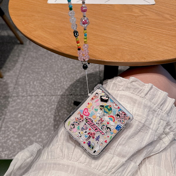 Qoo10] Galaxy z flip6 ケース 韓国 パワーパフ