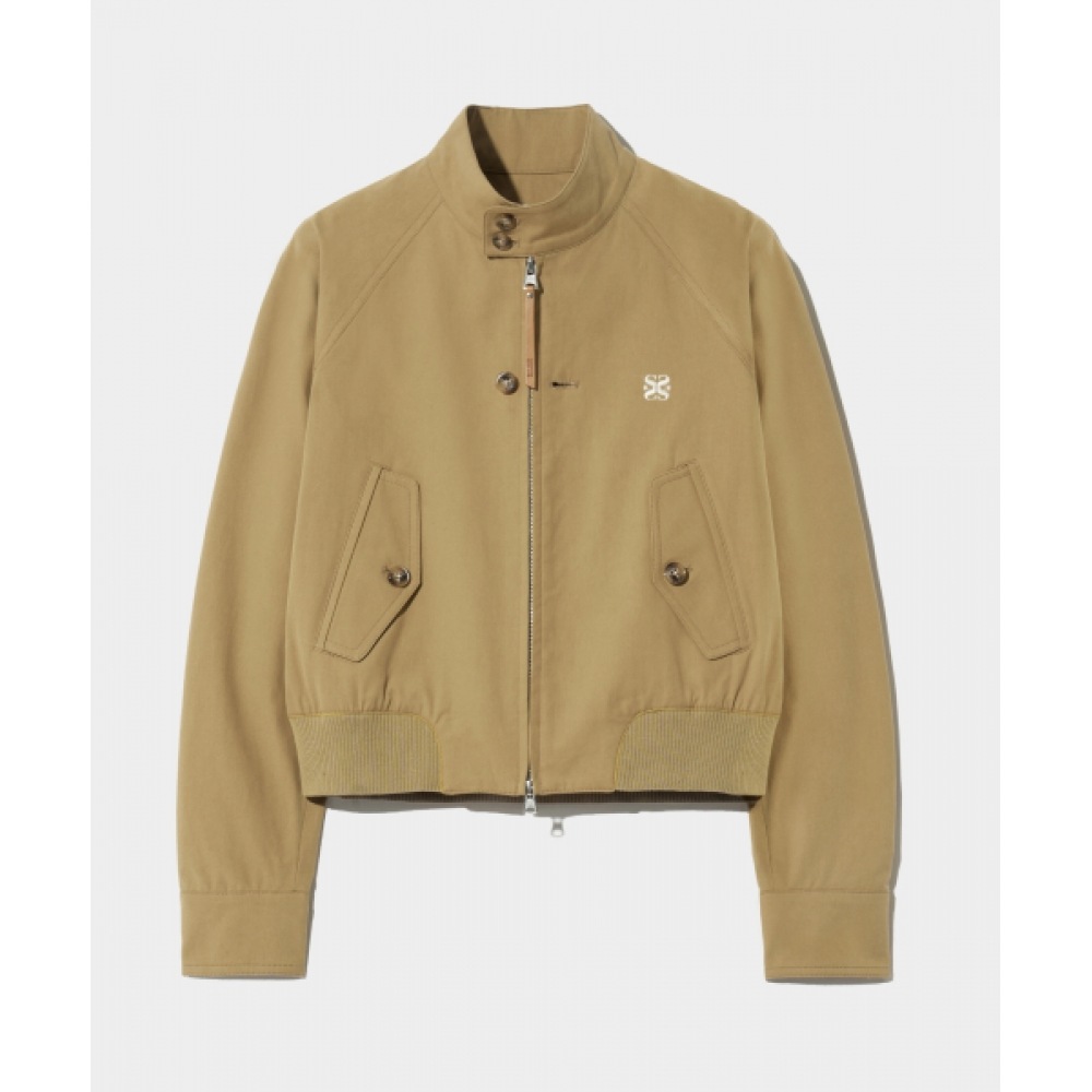 SATUR レッシュコットンヘリントンジャケットサンドベージュ SATUR レッシュコットンヘリントンジャケットサンドベージュ