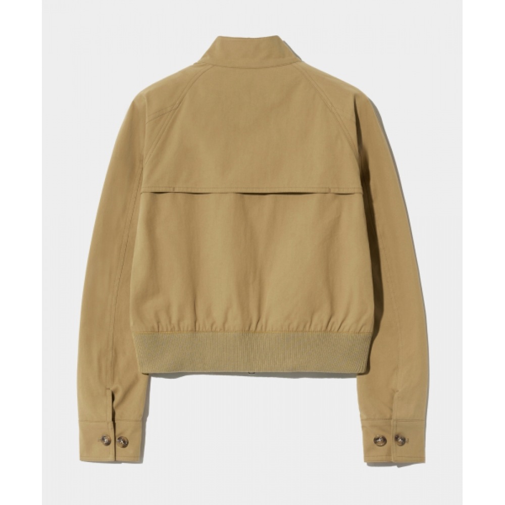SATUR レッシュコットンヘリントンジャケットサンドベージュ SATUR レッシュコットンヘリントンジャケットサンドベージュ