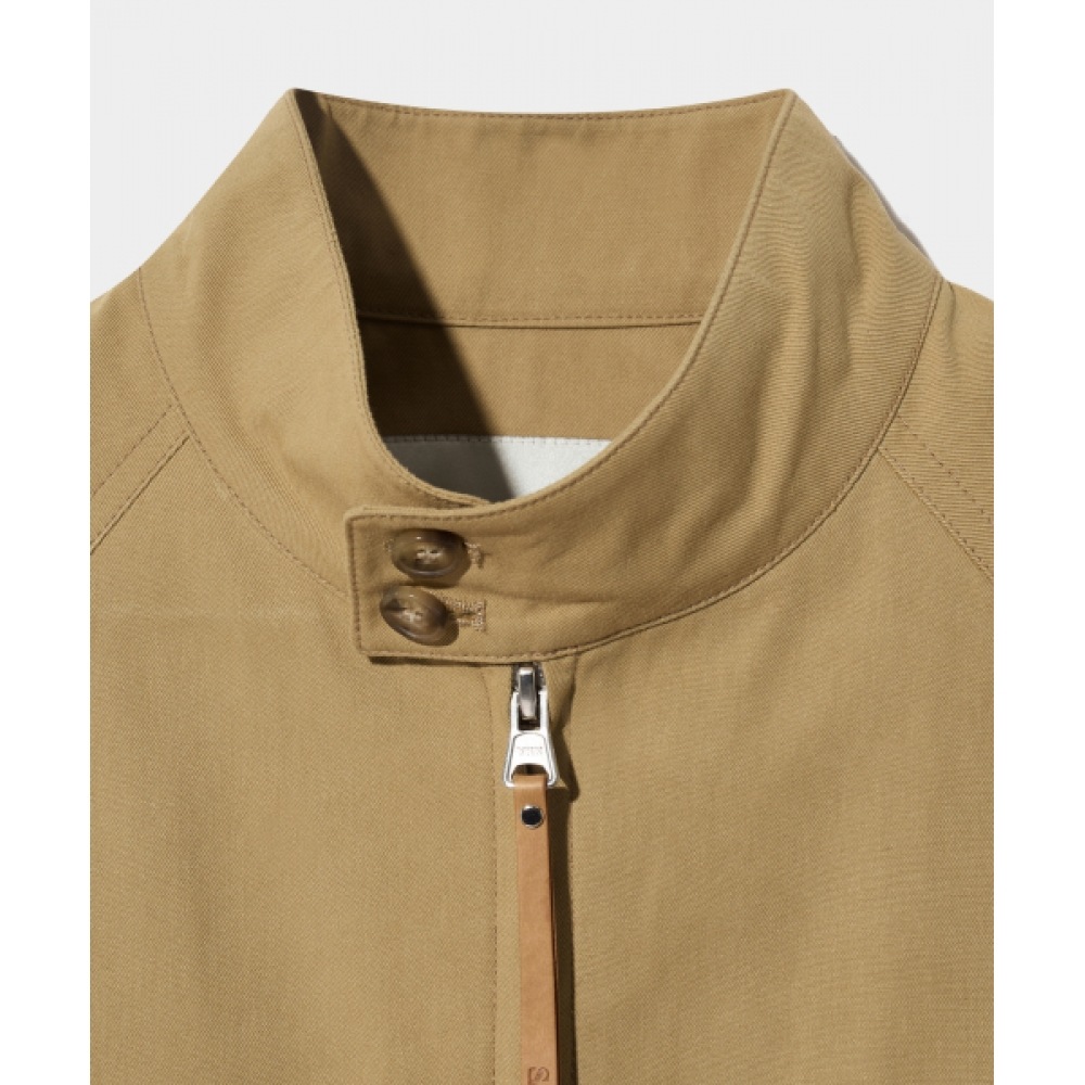 SATUR レッシュコットンヘリントンジャケットサンドベージュ SATUR レッシュコットンヘリントンジャケットサンドベージュ