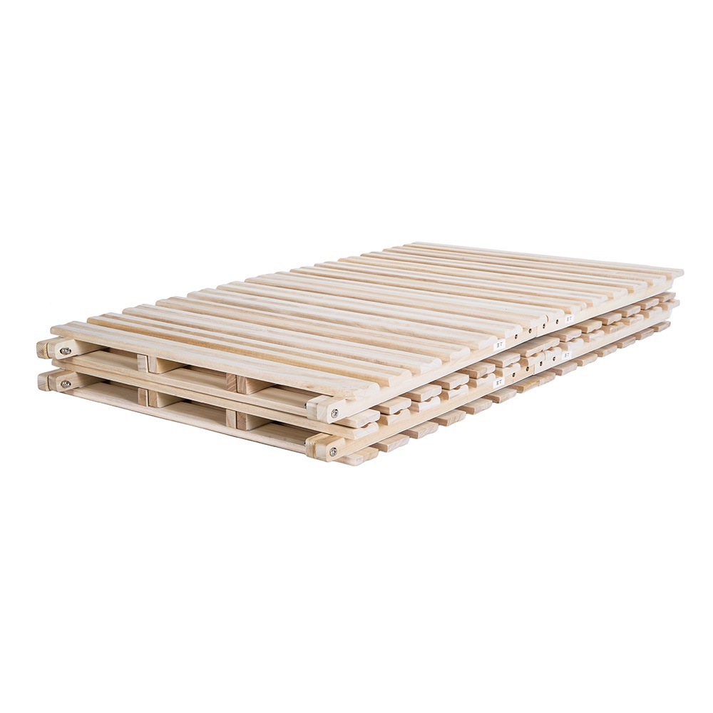 国内発送!【2個】【人気商品】すのこベッド 折りたたみ 折りたたみベッド 二つ折り天然桐すのこベッド【ゼミダブル】 国内発送!【2個】【人気商品】すのこベッド 折りたたみ 折りたたみベッド 二つ折り天然桐すのこベッド【ゼミダブル】