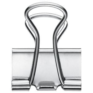 （まとめ）TANOSEE ダブルクリップ 小小 口幅15mm シルバー 1箱（10個） [x80]