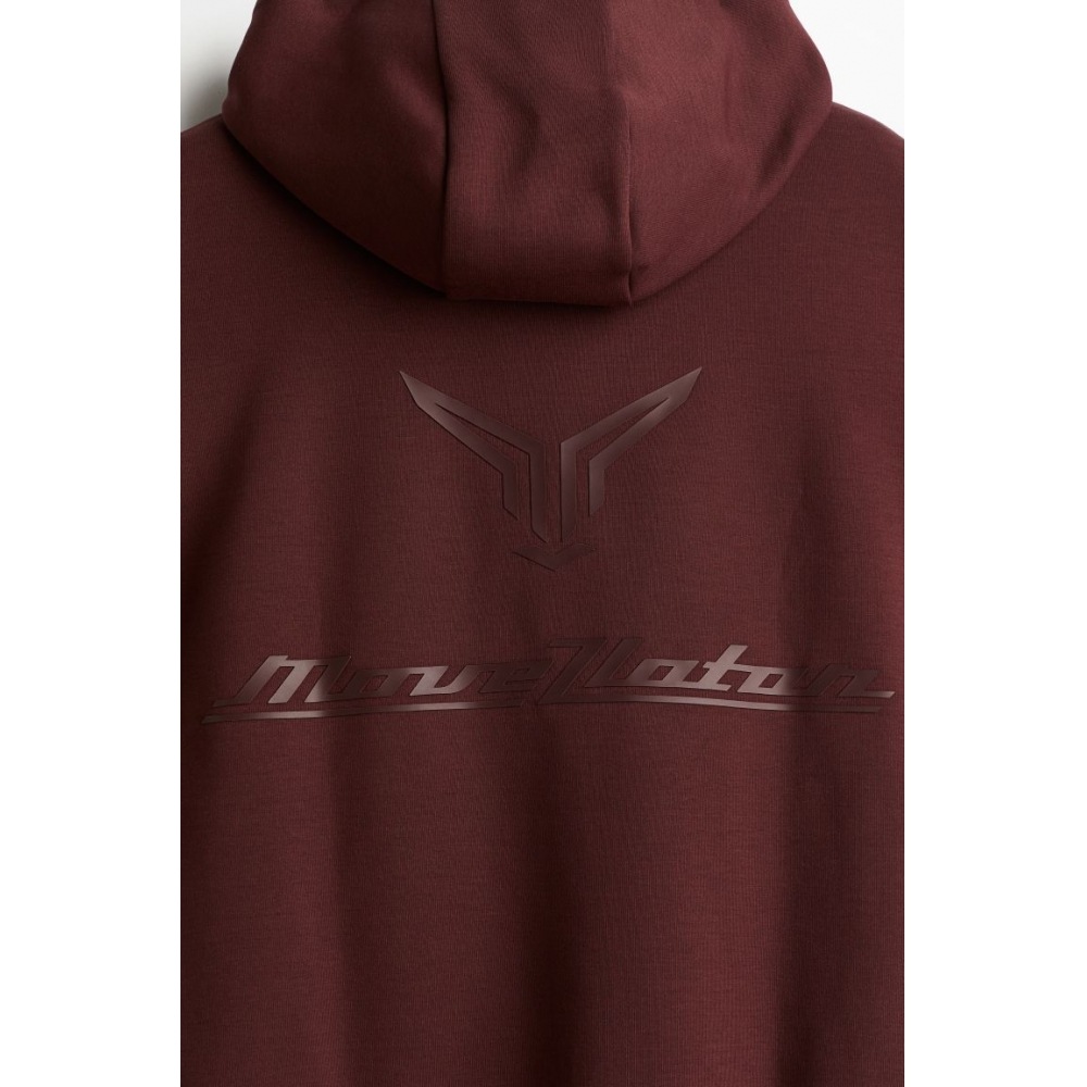 H&M スポーツフーディールーズフィットドライムーブラストレッド