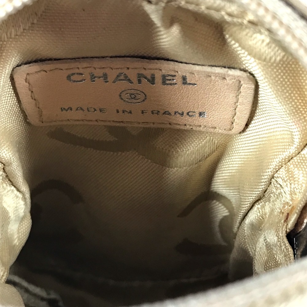 シガレットケース A26732 CC ココマーク ロゴ カンボンライン タバコケース ポーチ レザー ベージュ シガレットケース A26732 CC ココマーク ロゴ カンボンライン タバコケース ポーチ レザー ベージュ