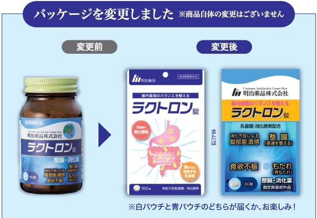 Qoo10] 明治 ラクトロン錠 180錠 明治薬品 パウチ