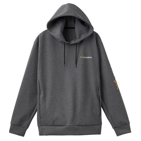 ベネクス リカバリージャージ フーディー レディース 杢グレー  遠赤外線 疲労回復 パフォーマンス向上 VENEX Qoo10] VENEX リカバリージャージ フーディー レディー