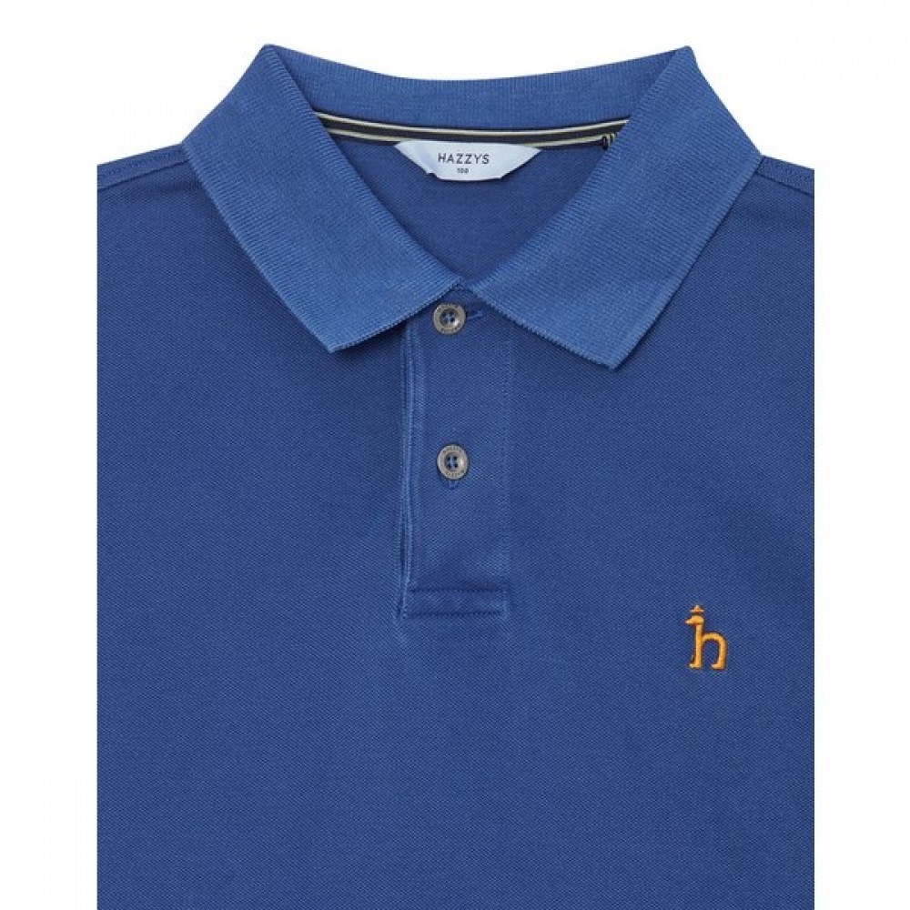 [24SS] [ガーメント染料] ブルーショートスリーブピケTシャツHZTS4B405B2