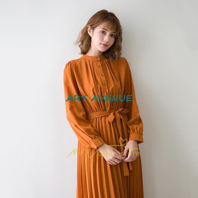 ワンピース プリーツワンピース 長袖 落ち感 さらさらと 揺れる 卒業式 入学式 30代 40代 リボン付き 無地大人 ドレス 二次会 OL 宴会 黒 フレア ワンピース プリーツワンピース 長袖 落ち感 さらさらと 揺れる 卒業式 入学式 30代 40代 リボン付き 無地大人 ドレス 二次会 OL 宴会 黒 フレア