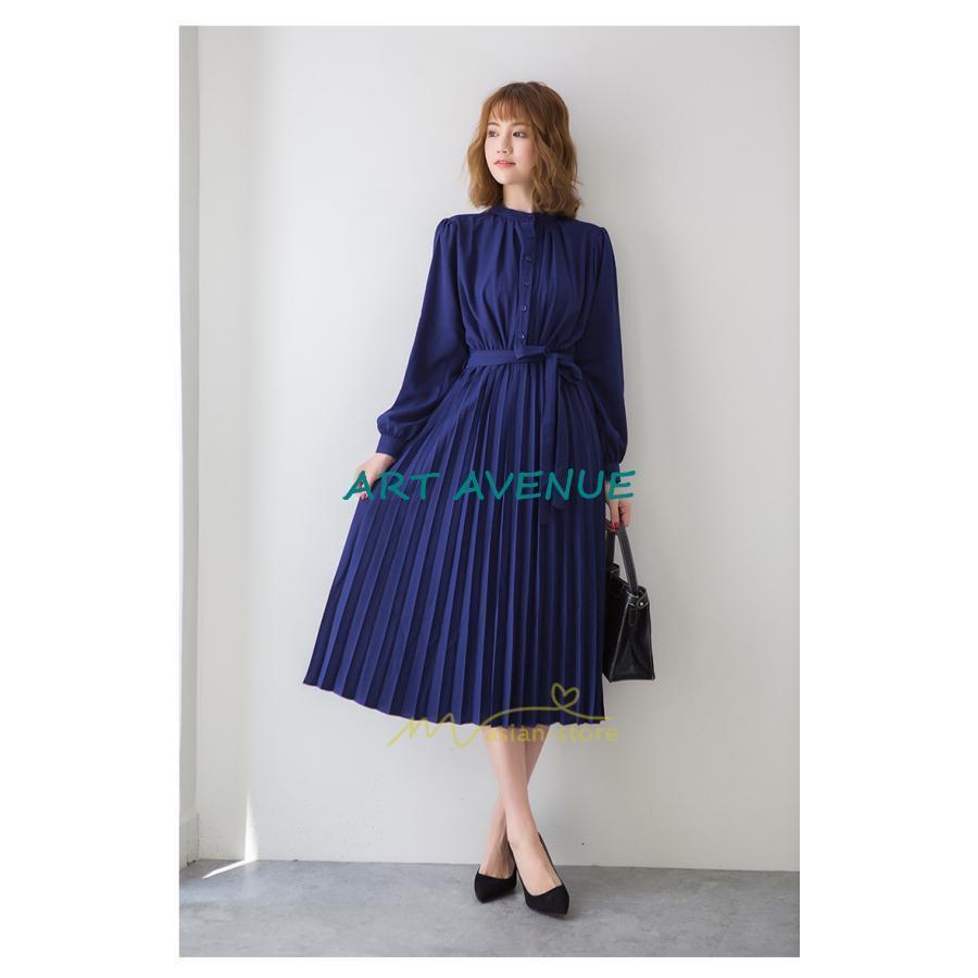 ワンピース プリーツワンピース 長袖 落ち感 さらさらと 揺れる 卒業式 入学式 30代 40代 リボン付き 無地大人 ドレス 二次会 OL 宴会 黒 フレア ワンピース プリーツワンピース 長袖 落ち感 さらさらと 揺れる 卒業式 入学式 30代 40代 リボン付き 無地大人 ドレス 二次会 OL 宴会 黒 フレア