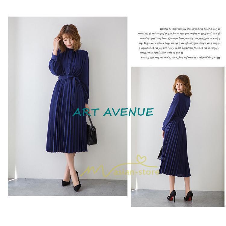 ワンピース プリーツワンピース 長袖 落ち感 さらさらと 揺れる 卒業式 入学式 30代 40代 リボン付き 無地大人 ドレス 二次会 OL 宴会 黒 フレア ワンピース プリーツワンピース 長袖 落ち感 さらさらと 揺れる 卒業式 入学式 30代 40代 リボン付き 無地大人 ドレス 二次会 OL 宴会 黒 フレア