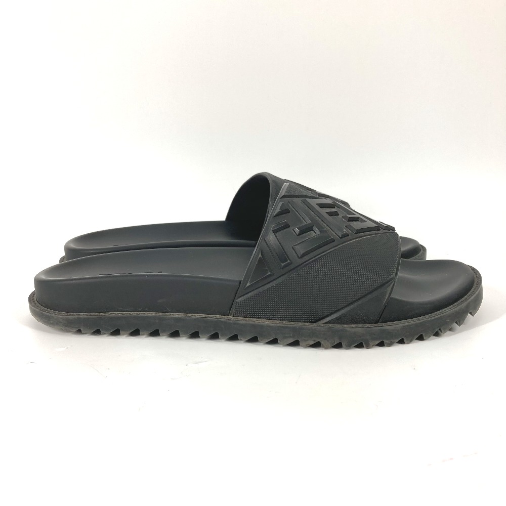 サンダル 7X1377 ロゴ プールサンダル シャワーサンダル シューズ 靴 フラット ラバー ブラック
