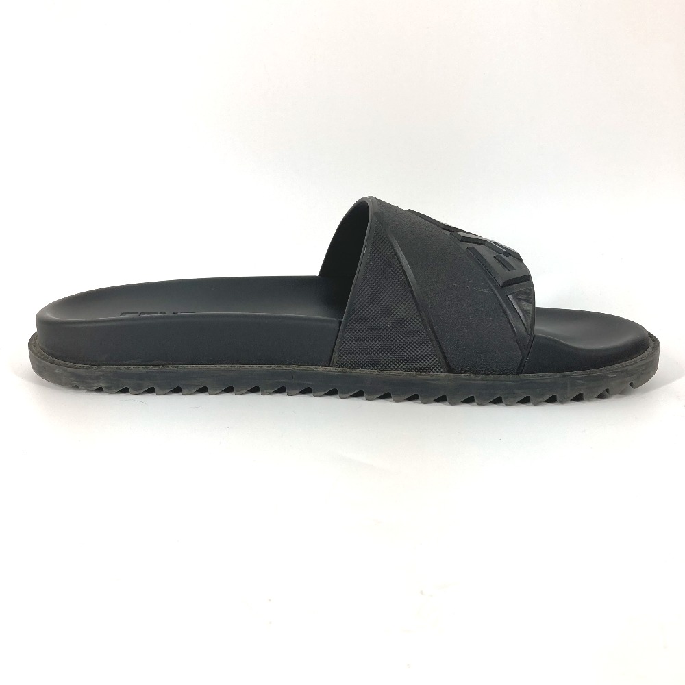 サンダル 7X1377 ロゴ プールサンダル シャワーサンダル シューズ 靴 フラット ラバー ブラック