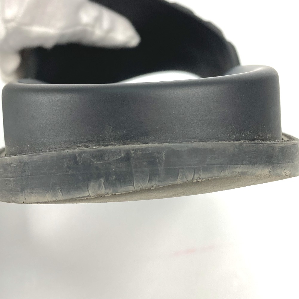 サンダル 7X1377 ロゴ プールサンダル シャワーサンダル シューズ 靴 フラット ラバー ブラック