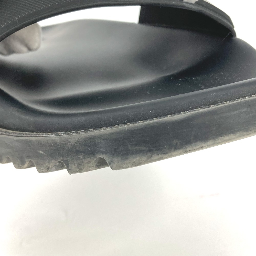 サンダル 7X1377 ロゴ プールサンダル シャワーサンダル シューズ 靴 フラット ラバー ブラック