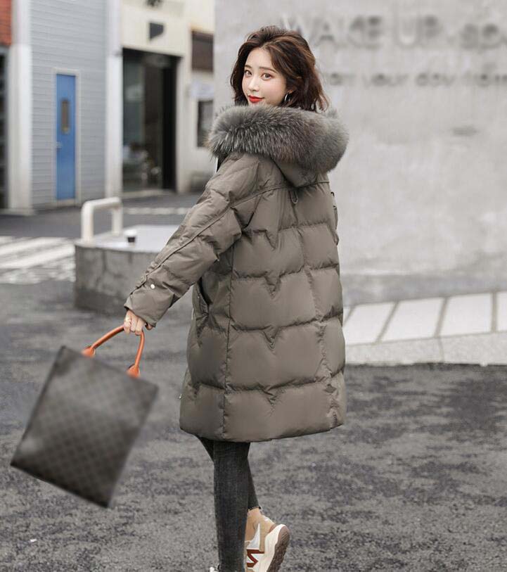 厚手 ダウンジャケット 冬 レディース ロングコート ファー アウトドア 防寒服 ベンチコート 防風 無地 柔らかい 韓国風 | QPQPQ ダウンジャケット 中綿コート レディース ダウンコート