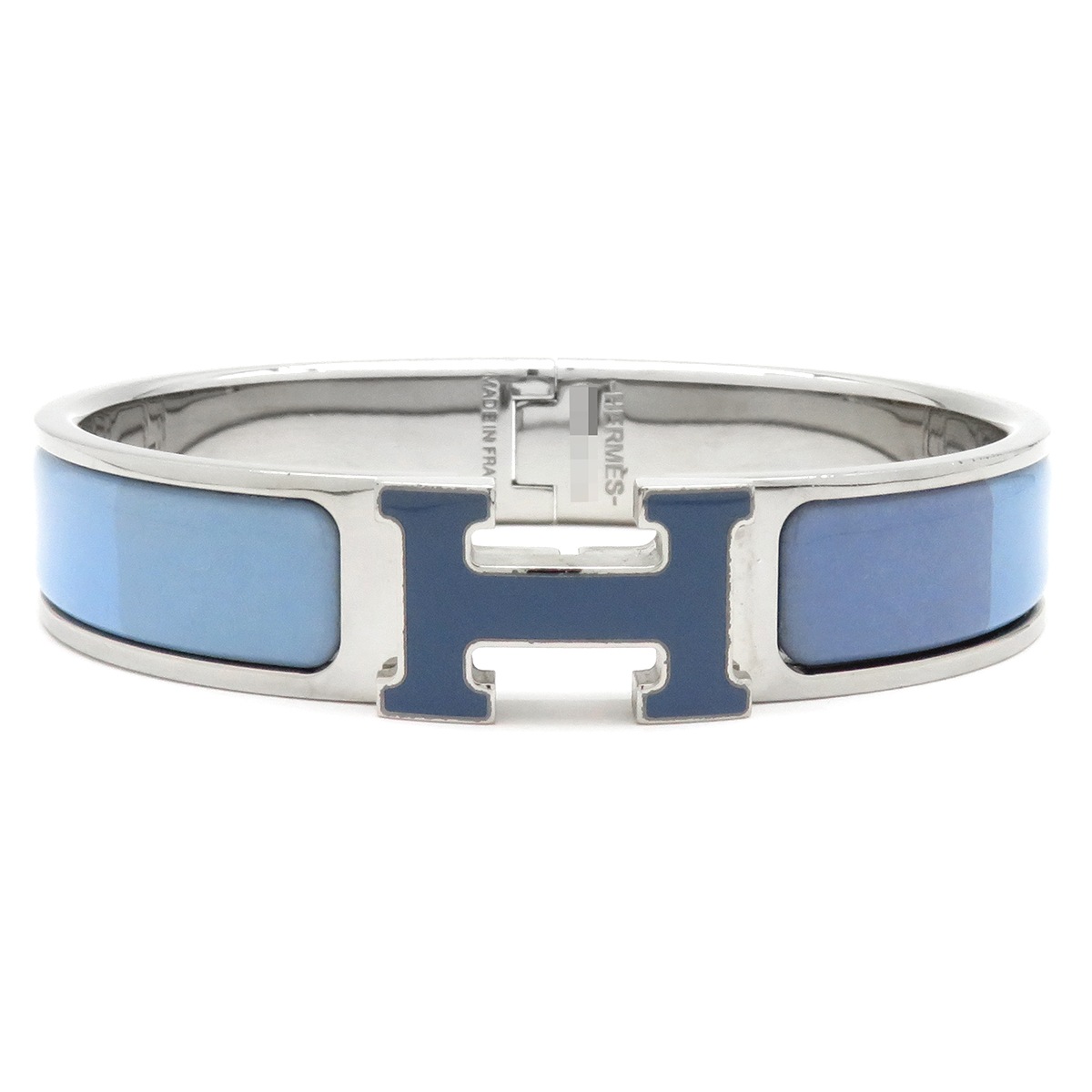 エルメス HERMES ブレスレット クリックH PM メタル エナメル ブルー×シルバー シルバー金具 Hブレス クリッククラック 青 水色 【中古】 エルメス HERMES ブレスレット クリックH PM メタル エナメル ブルー×シルバー シルバー金具 Hブレス クリッククラック 青 水色 【中古】
