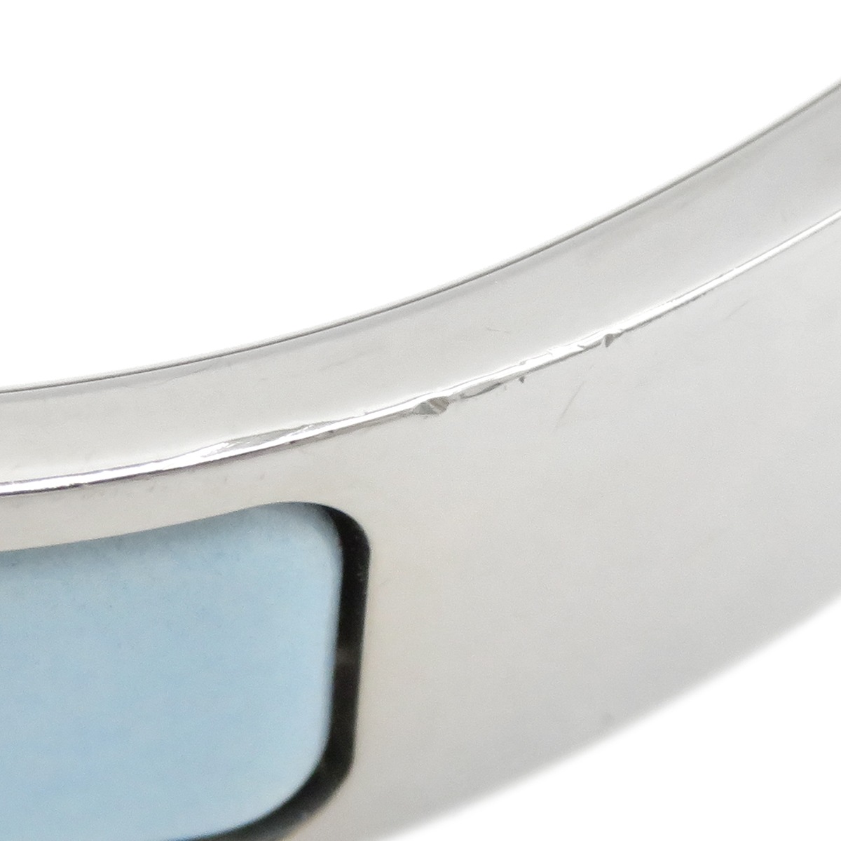 エルメス HERMES ブレスレット クリックH PM メタル エナメル ブルー×シルバー シルバー金具 Hブレス クリッククラック 青 水色 【中古】 エルメス HERMES ブレスレット クリックH PM メタル エナメル ブルー×シルバー シルバー金具 Hブレス クリッククラック 青 水色 【中古】