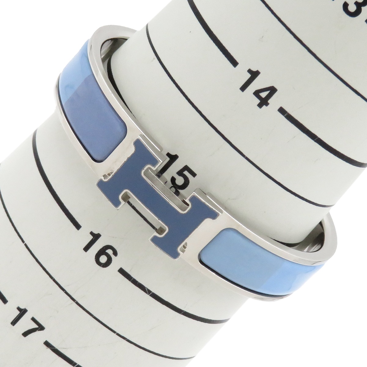 エルメス HERMES ブレスレット クリックH PM メタル エナメル ブルー×シルバー シルバー金具 Hブレス クリッククラック 青 水色 【中古】 エルメス HERMES ブレスレット クリックH PM メタル エナメル ブルー×シルバー シルバー金具 Hブレス クリッククラック 青 水色 【中古】