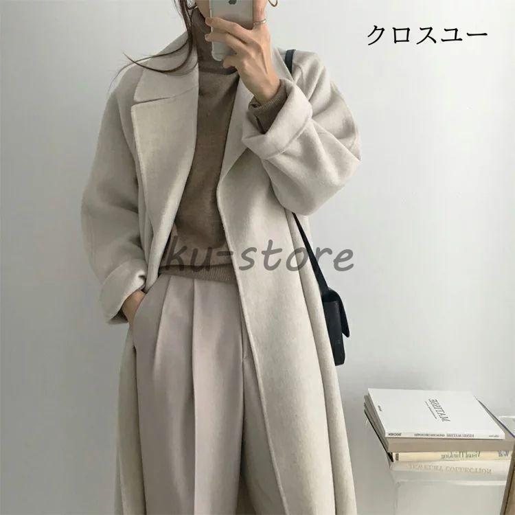 カシミヤ チェスターコート コート レディース 秋冬 ロングコート ウール トレンチコート テーラードジャケット チェスター コート アウター 羽織 ロング丈 厚手