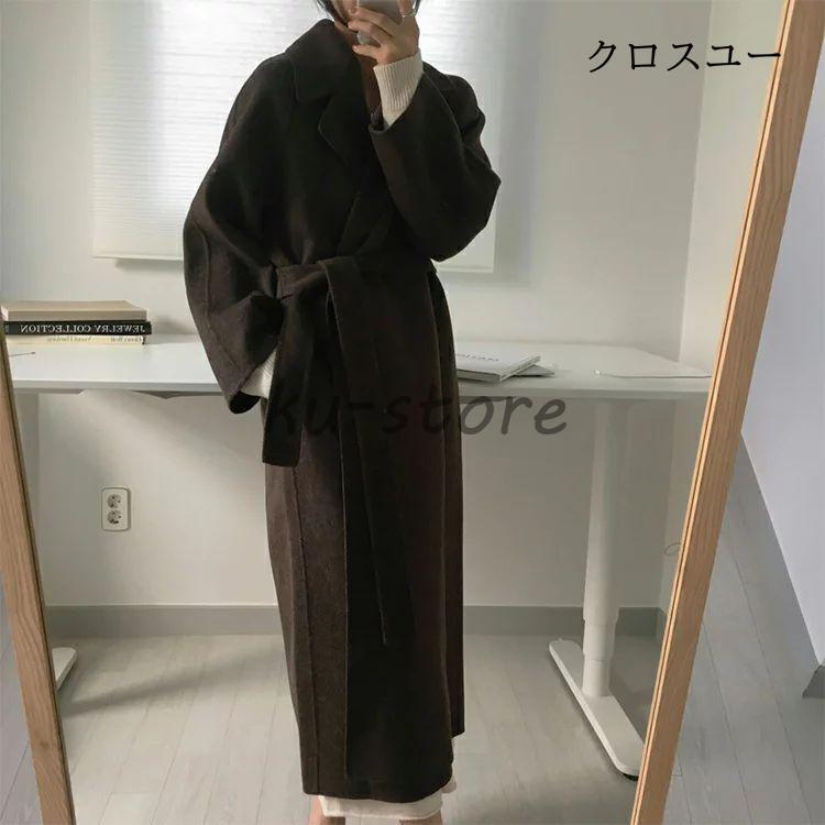 カシミヤ チェスターコート コート レディース 秋冬 ロングコート ウール トレンチコート テーラードジャケット チェスター コート アウター 羽織 ロング丈 厚手