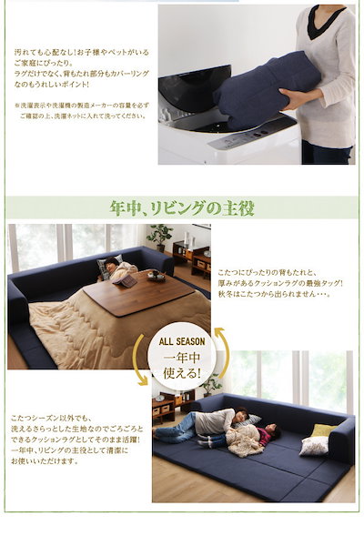 超激得国産 500024488110982 : 年中清潔 フロアソファになる洗えるクッシ : 家具・インテリア 超特価お得