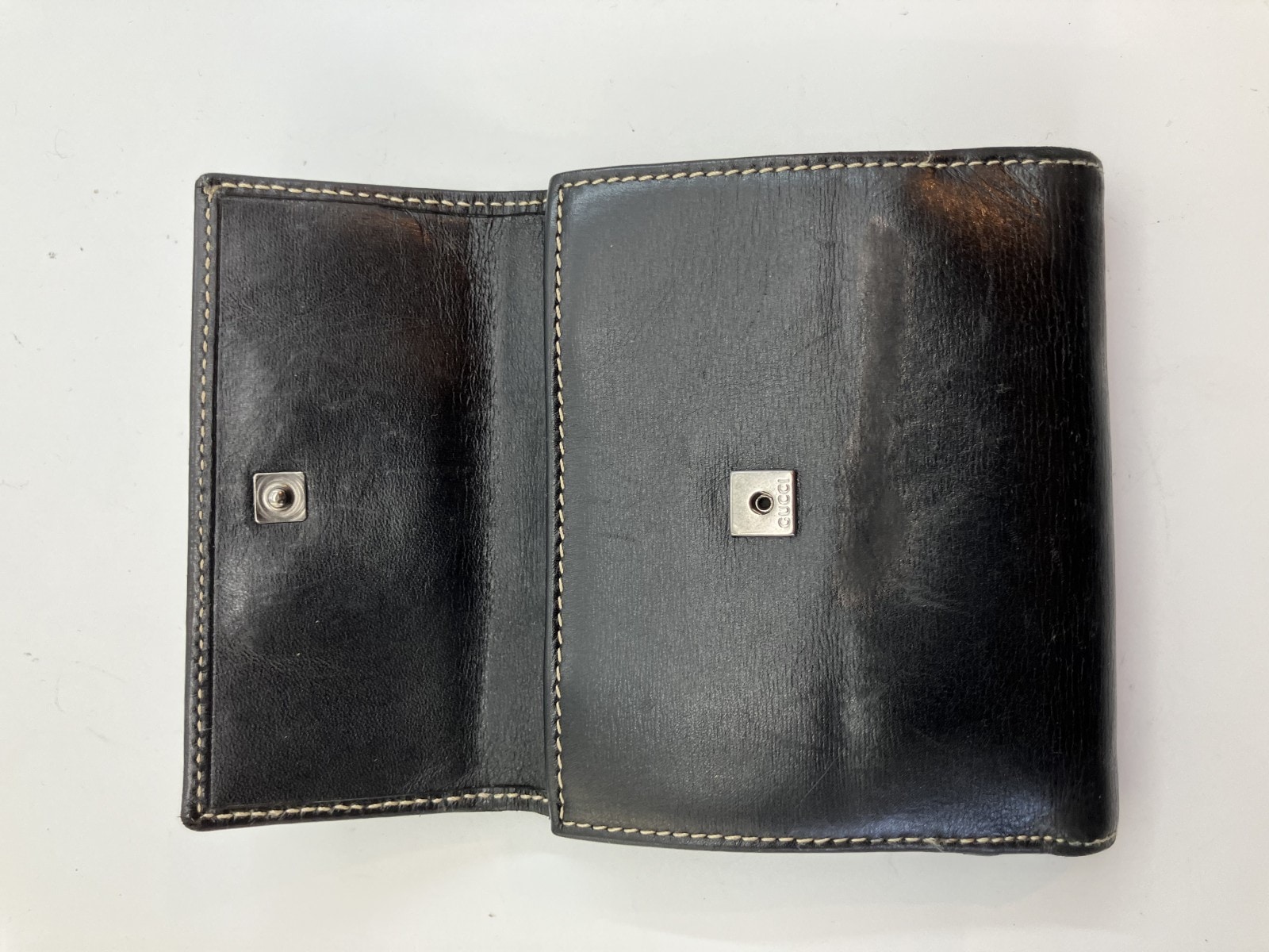 二つ折り財布 レザー 黒 二つ折り財布 レザー 黒