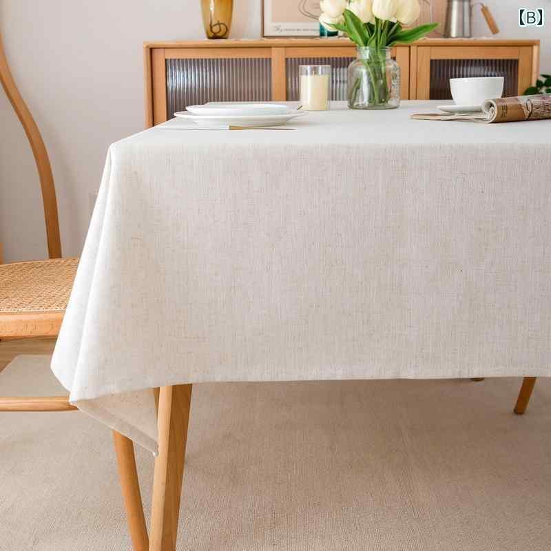 テーブルクロス おしゃれ インテリア ティー コーヒー カバー 家庭 レストラン カフェ 喫茶店 ダイニング 無地 コットン リネン 生地 長方形 リネン デスク テーブルクロス おしゃれ インテリア ティー コーヒー カバー 家庭 レストラン カフェ 喫茶店 ダイニング 無地 コットン リネン 生地 長方形 リネン デスク