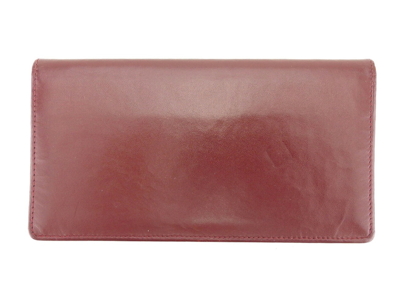 長札入れ 長財布 マストライン ボルドー 中古