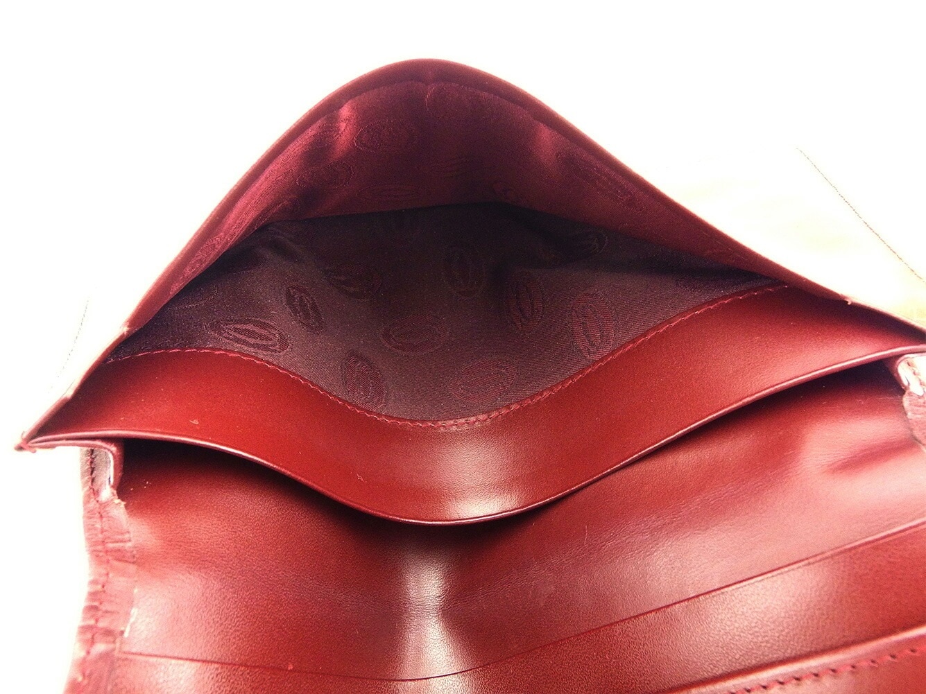 長札入れ 長財布 マストライン ボルドー 中古