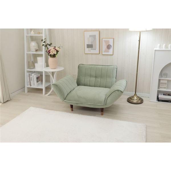 大人かわいいカウチソファ 1人掛け(ベロア) グリーン 大人かわいいカウチソファ 1人掛け(ベロア) グリーン