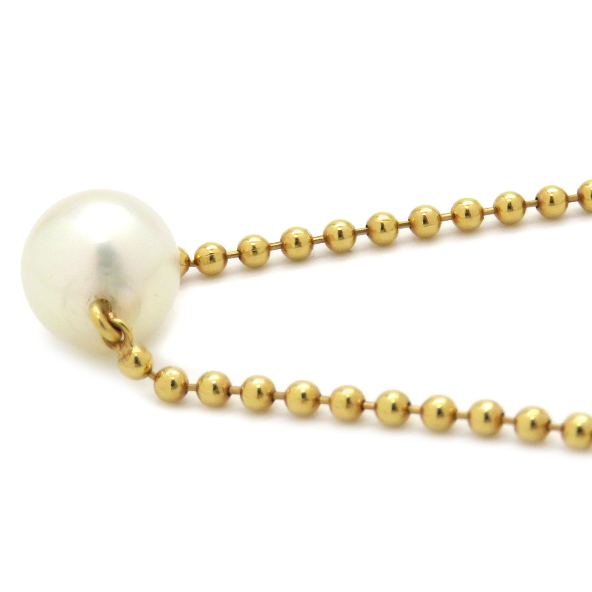 ミキモト MIKIMOTO ネックレス パールネックレス K18YG パール イエローゴールド×パールホワイト MIKIMOTO 1P 一粒 真珠 18K Au750 【中古】 ミキモト MIKIMOTO ネックレス パールネックレス K18YG パール イエローゴールド×パールホワイト MIKIMOTO 1P 一粒 真珠 18K Au750 【中古】