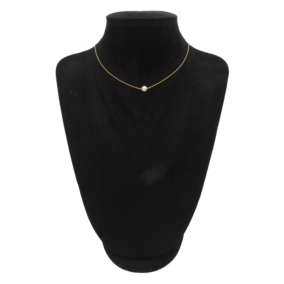 ミキモト MIKIMOTO ネックレス パールネックレス K18YG パール イエローゴールド×パールホワイト MIKIMOTO 1P 一粒 真珠 18K Au750 【中古】 ミキモト MIKIMOTO ネックレス パールネックレス K18YG パール イエローゴールド×パールホワイト MIKIMOTO 1P 一粒 真珠 18K Au750 【中古】