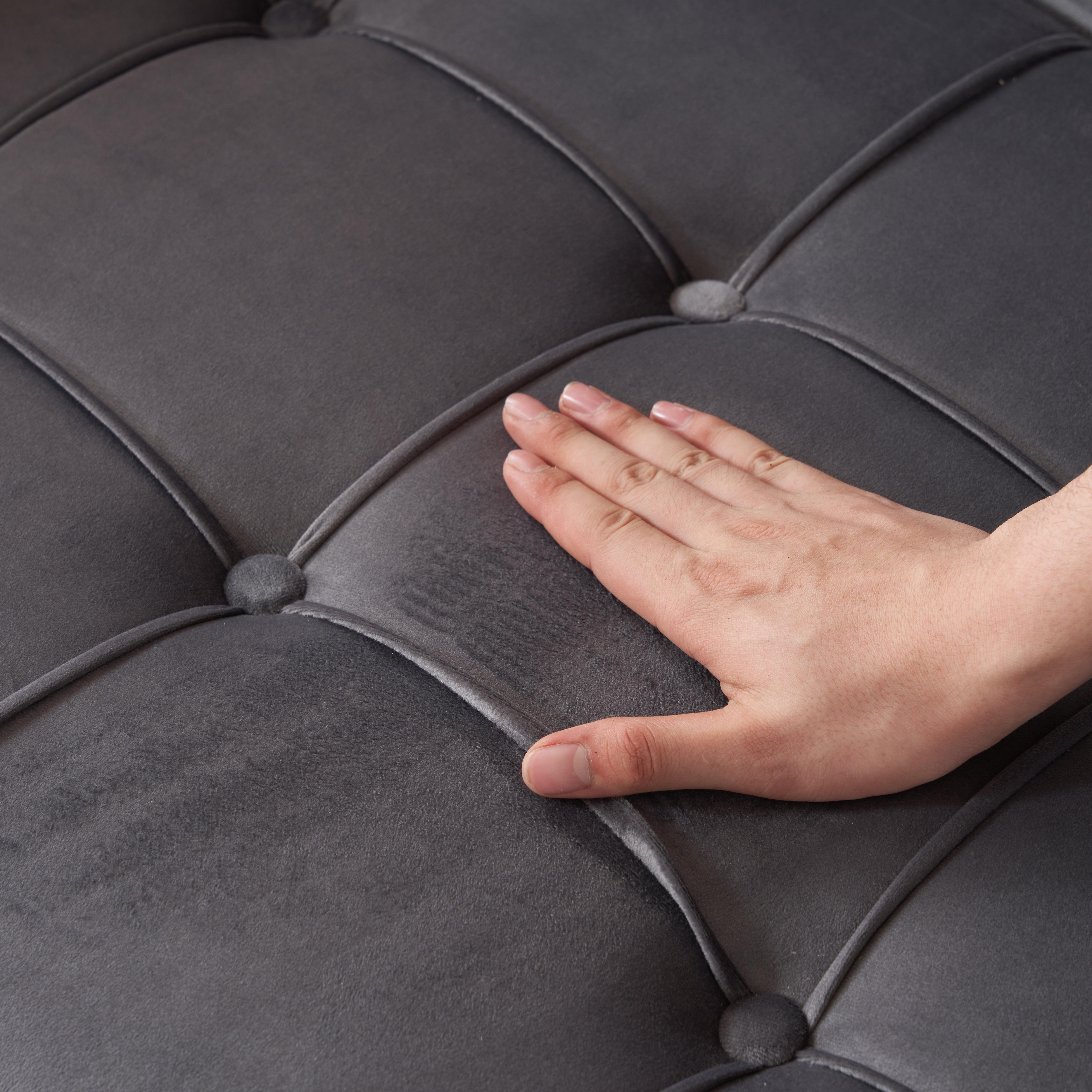 【国内出荷-送.料.無.料】ソファー2人掛けソファ金属脚付きカウチソファ多機能ソファアームレスト収納付きsofaクッション4個付きレイアウト自由二人がけソファーおしゃれ～640