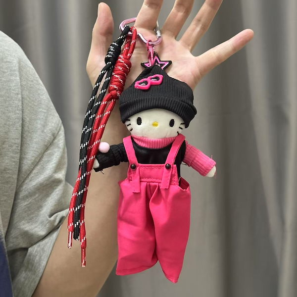 ハローキティ ぬいぐるみ ストラップ テキサスレンジャーズ USJ/ハローキティのマスコットキーチェーン| キャステル