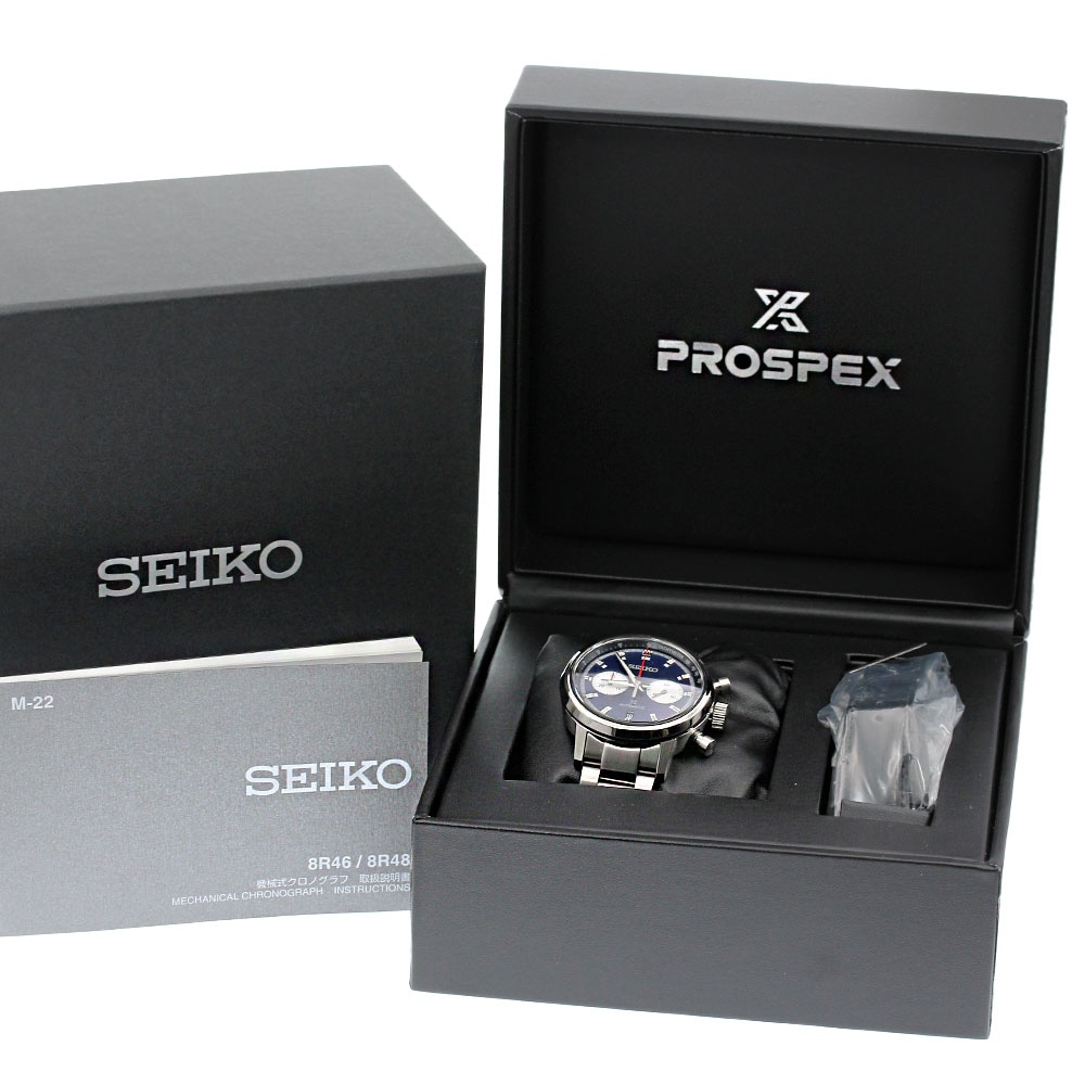 セイコー SEIKO SBEC017/8R46-00B0 プロスペックス スピードタイマー クロノグラフ 自動巻き メンズ 美品 箱付き_842759【中古】