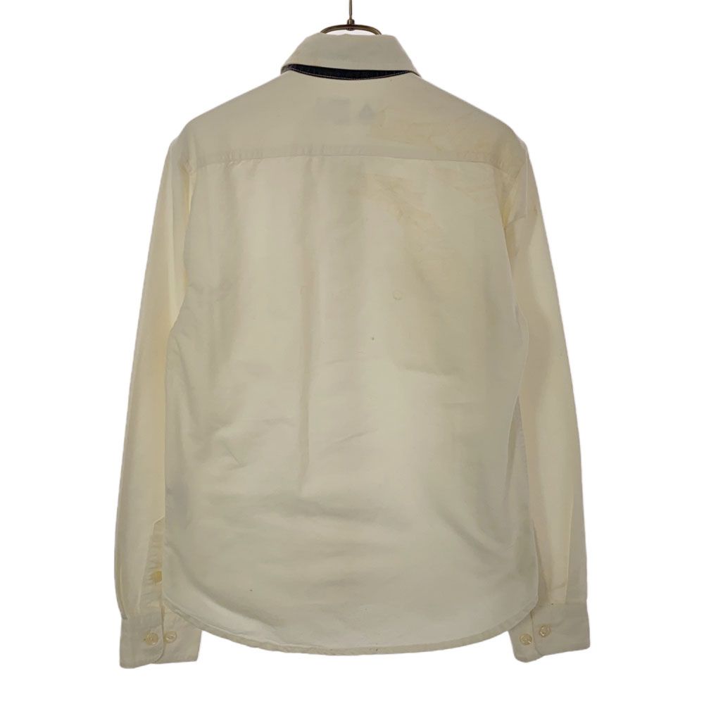 日本製 長袖 コットンシャツ S ホワイト系 メンズ 日本製 長袖 コットンシャツ S ホワイト系 メンズ