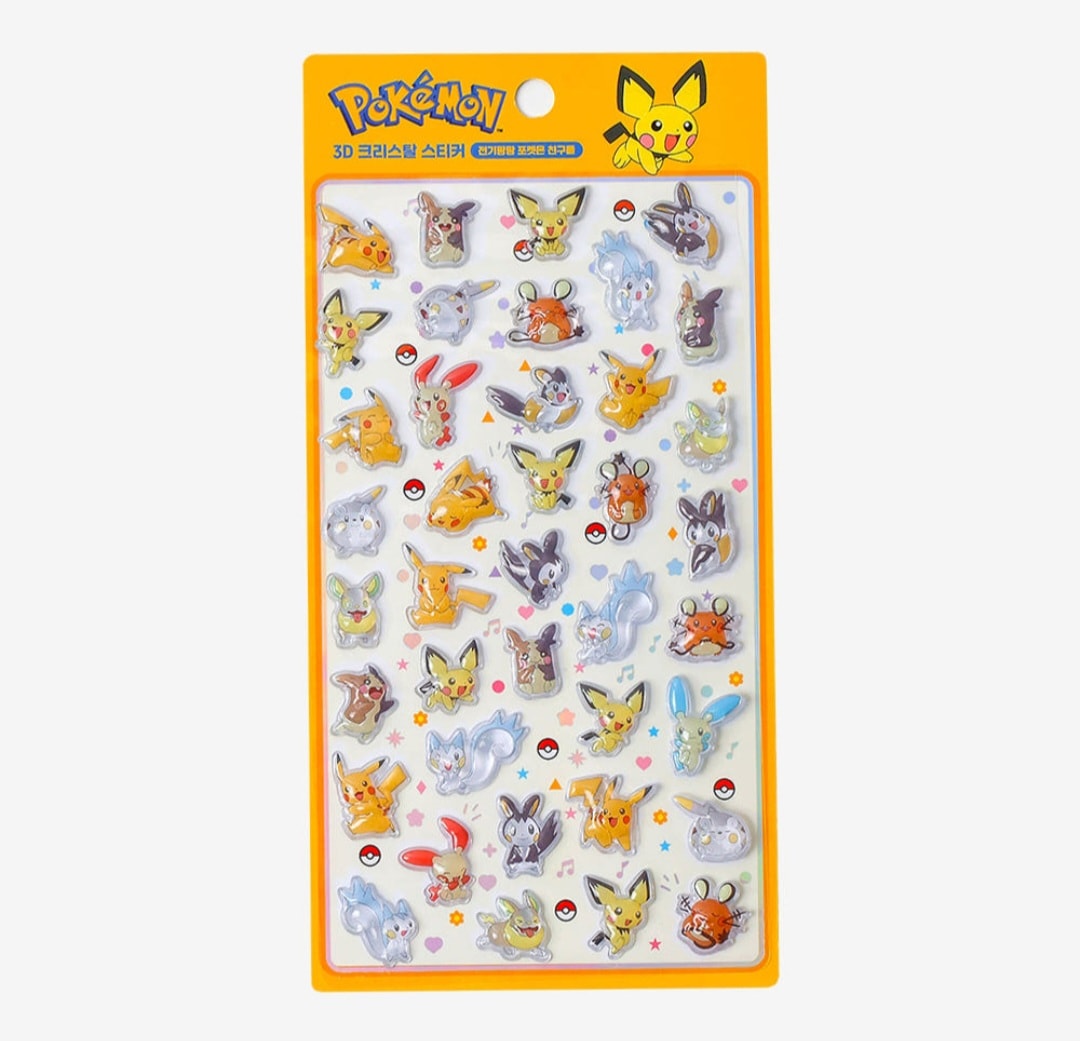 Qoo10] 【公式】 韓国限定 ポケモンシール ぷく