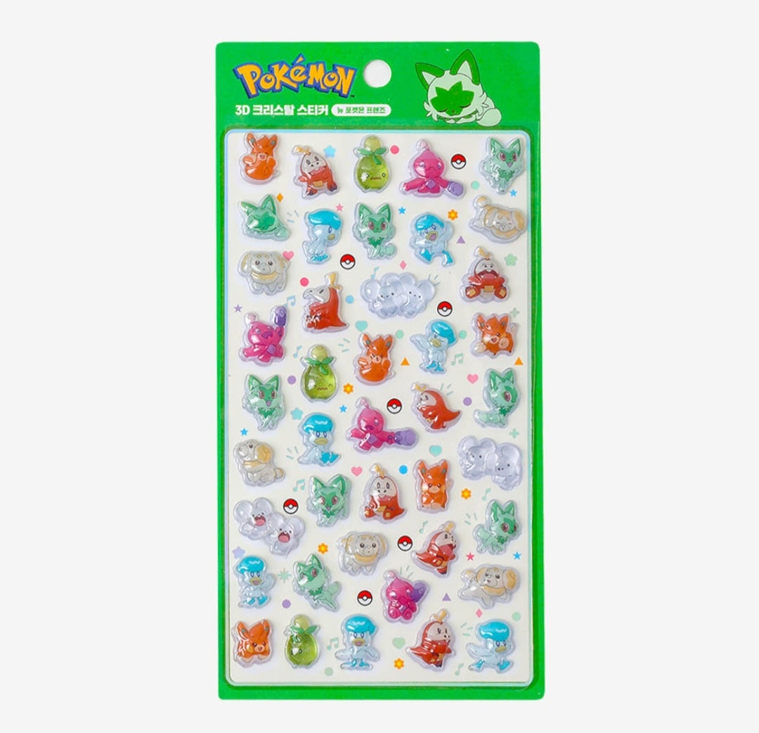 Qoo10] 【公式】 韓国限定 ポケモンシール ぷく