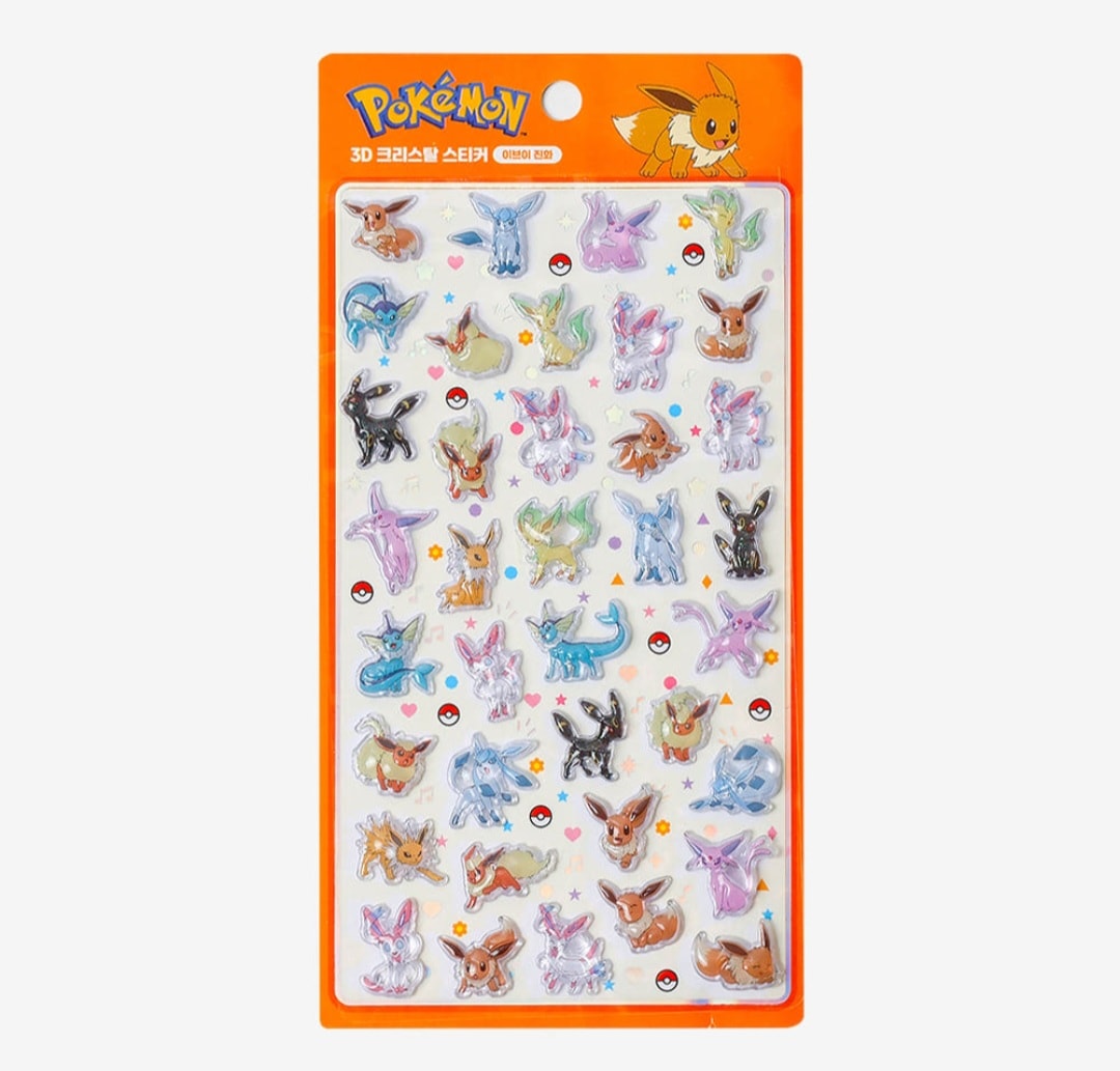 Qoo10] 【公式】 韓国限定 ポケモンシール ぷく